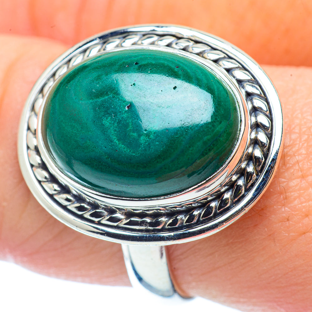 Malachite Rings handcrafted by Anasilvercos - RING35531