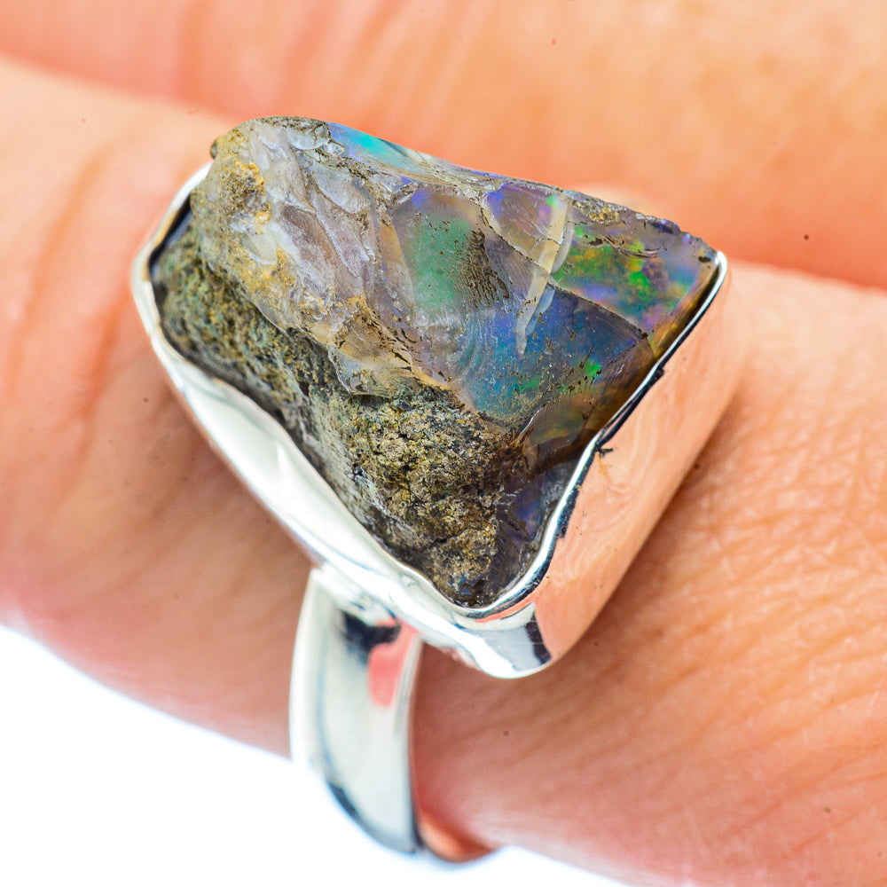 Ethiopian Opal Rings handcrafted by Anasilvercos - RING35892