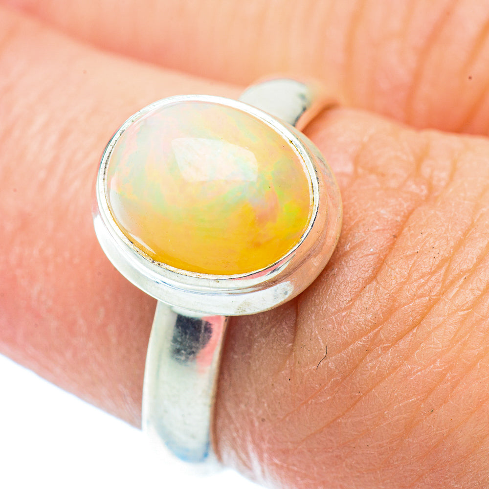 Ethiopian Opal Rings handcrafted by Anasilvercos - RING35893