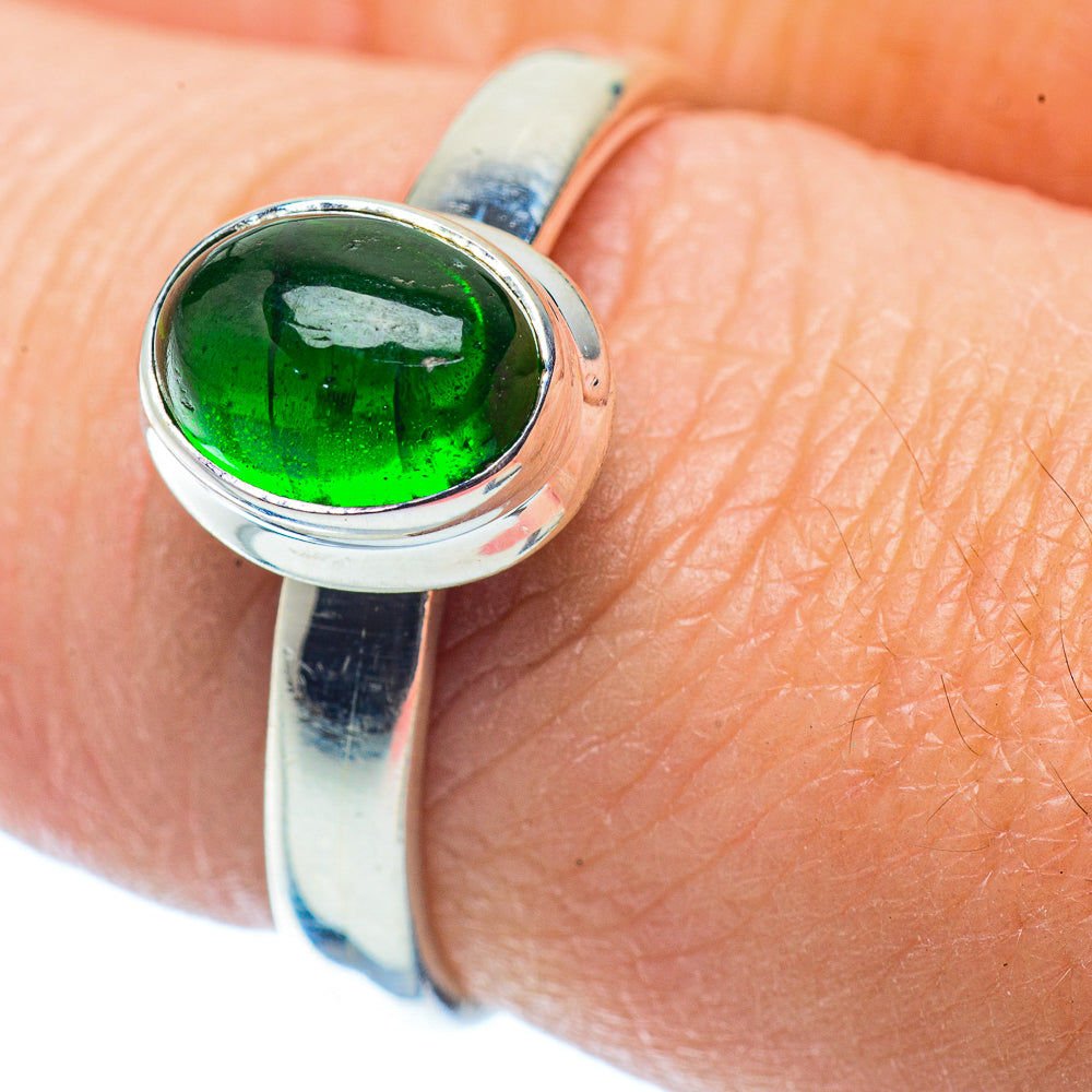 Chrome Diopside Rings handcrafted by Anasilvercos - RING35987