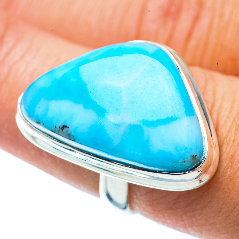 Larimar Rings handcrafted by Anasilvercos - RING36041