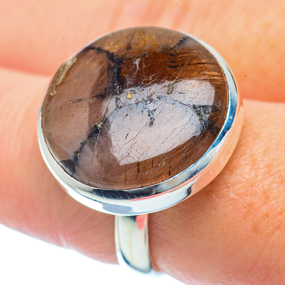 Chiastolite Rings handcrafted by Anasilvercos - RING36164