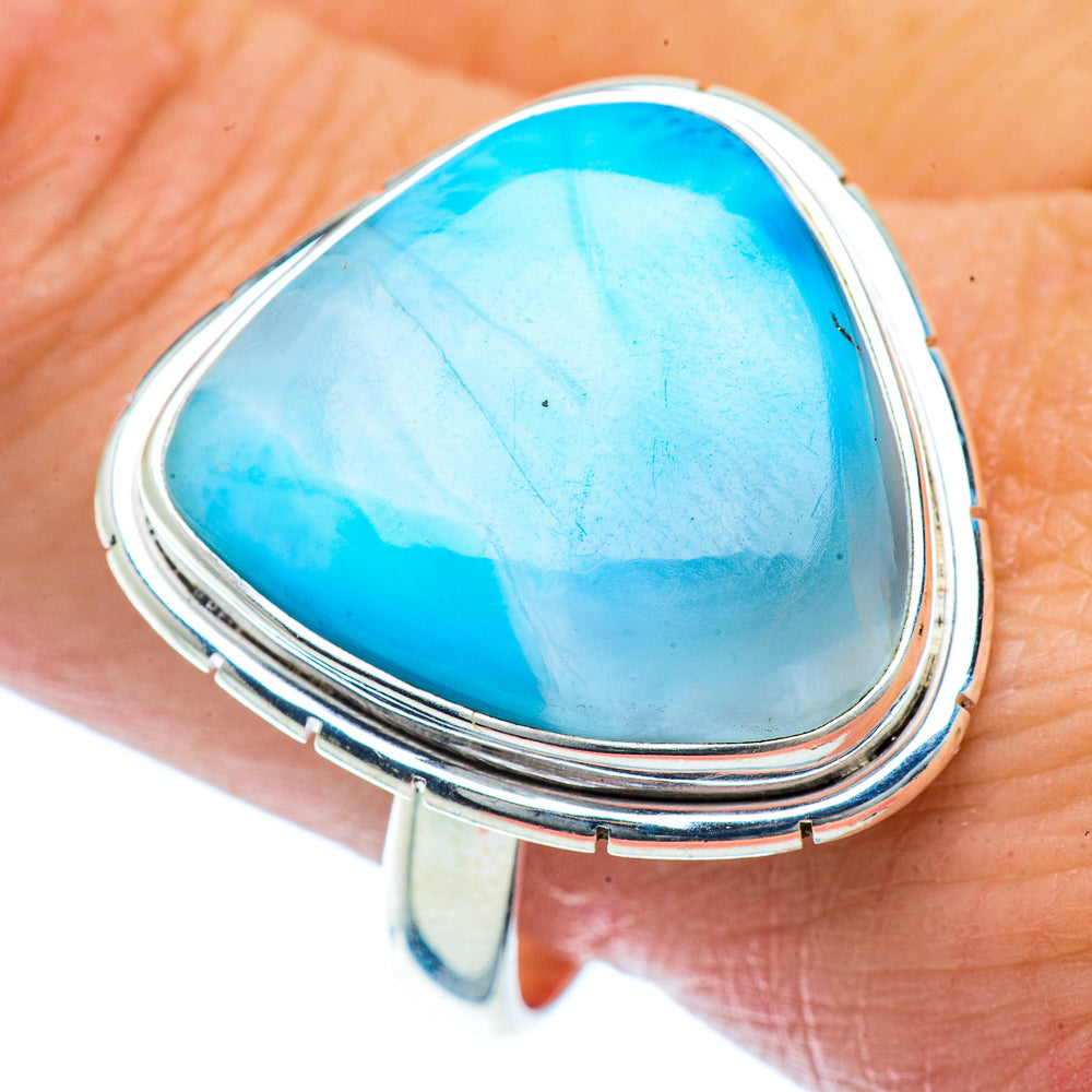 Larimar Rings handcrafted by Anasilvercos - RING36395