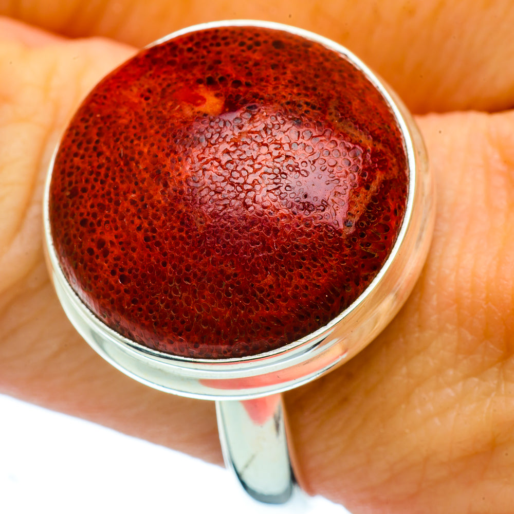 Sponge Coral Rings handcrafted by Anasilvercos - RING36525