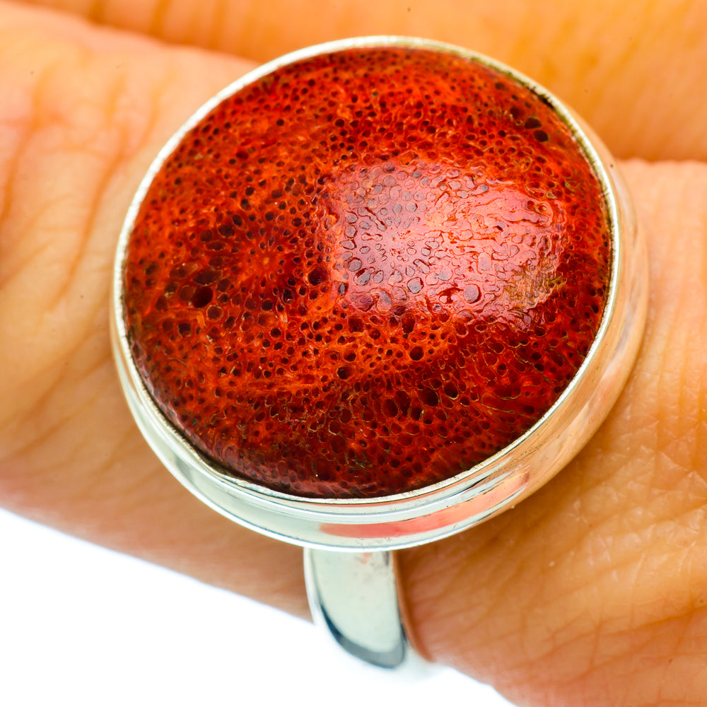 Sponge Coral Rings handcrafted by Anasilvercos - RING36609