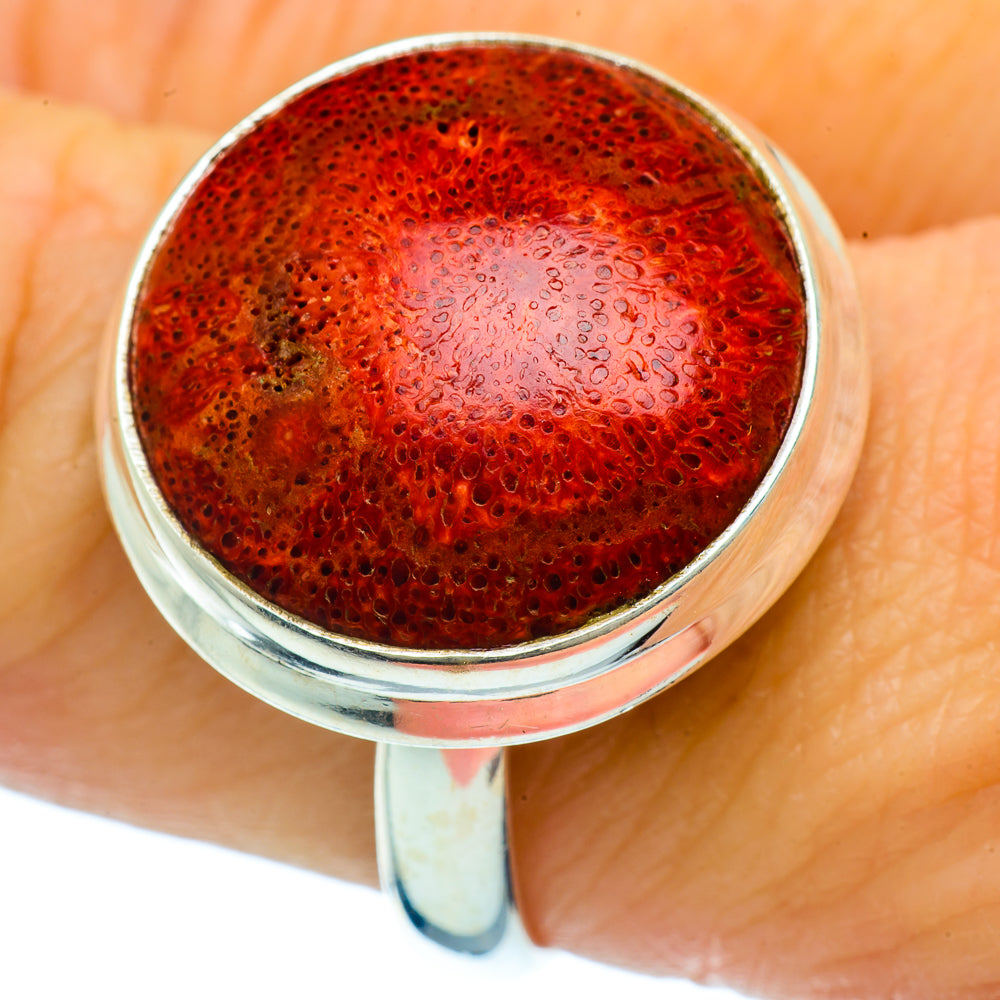 Sponge Coral Rings handcrafted by Anasilvercos - RING36685