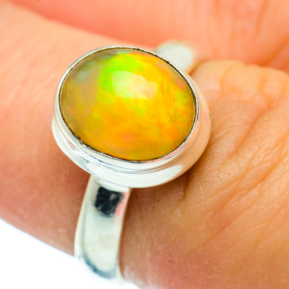 Ethiopian Opal Rings handcrafted by Anasilvercos - RING36701