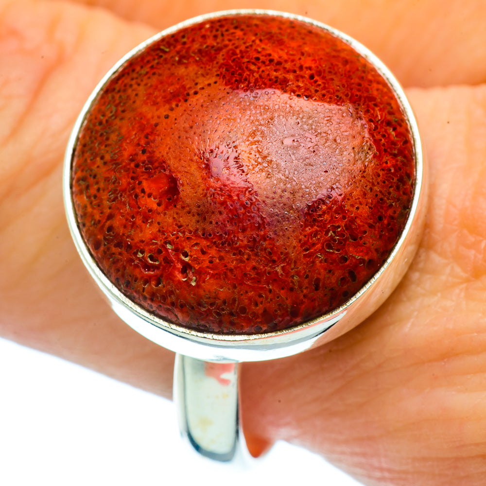 Sponge Coral Rings handcrafted by Anasilvercos - RING36720