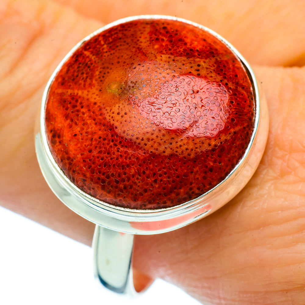 Sponge Coral Rings handcrafted by Anasilvercos - RING36721