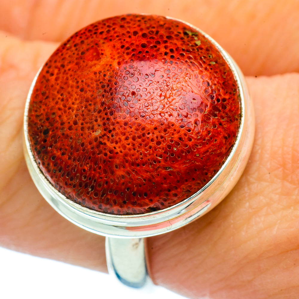 Sponge Coral Rings handcrafted by Anasilvercos - RING36756