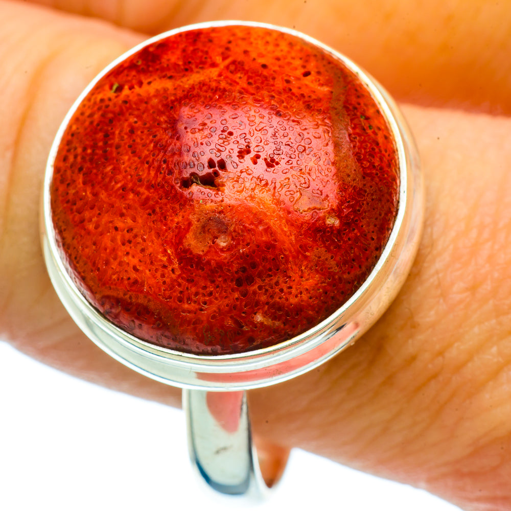 Sponge Coral Rings handcrafted by Anasilvercos - RING36791