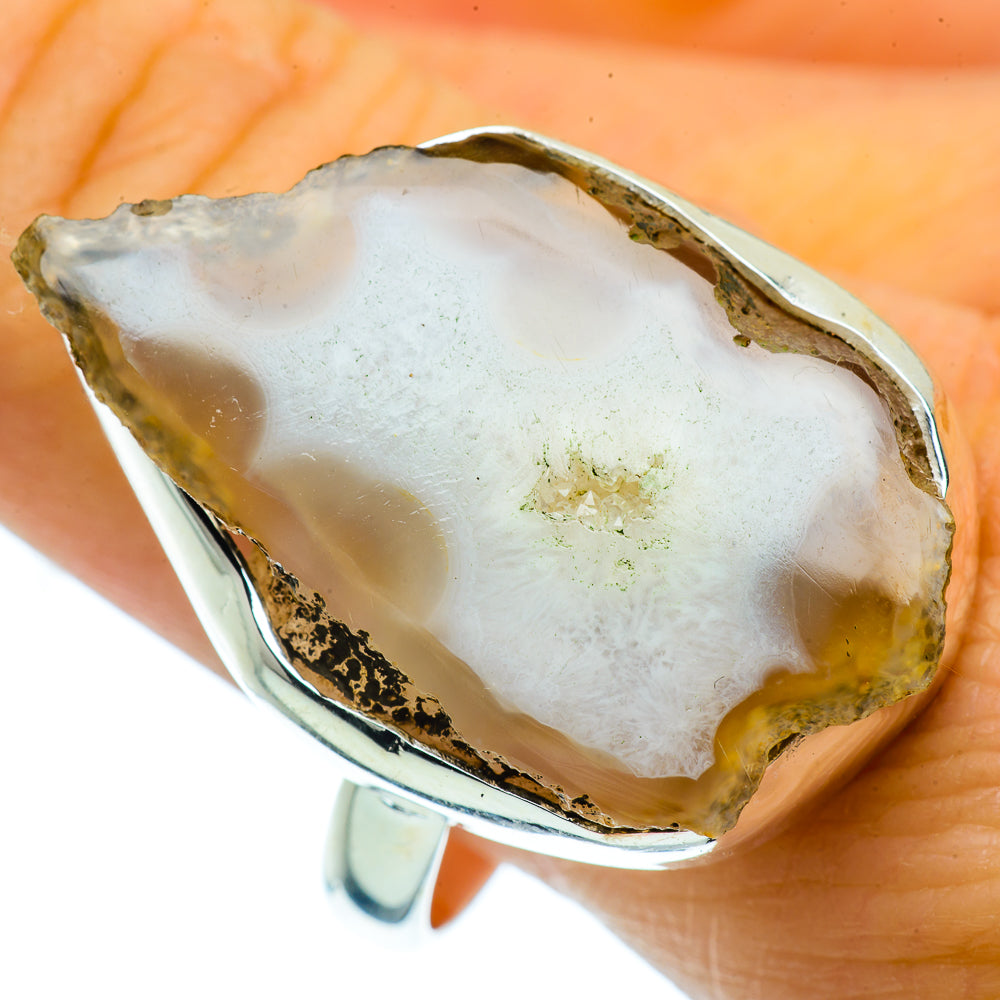 Occo Geode Slice Rings handcrafted by Anasilvercos - RING36885