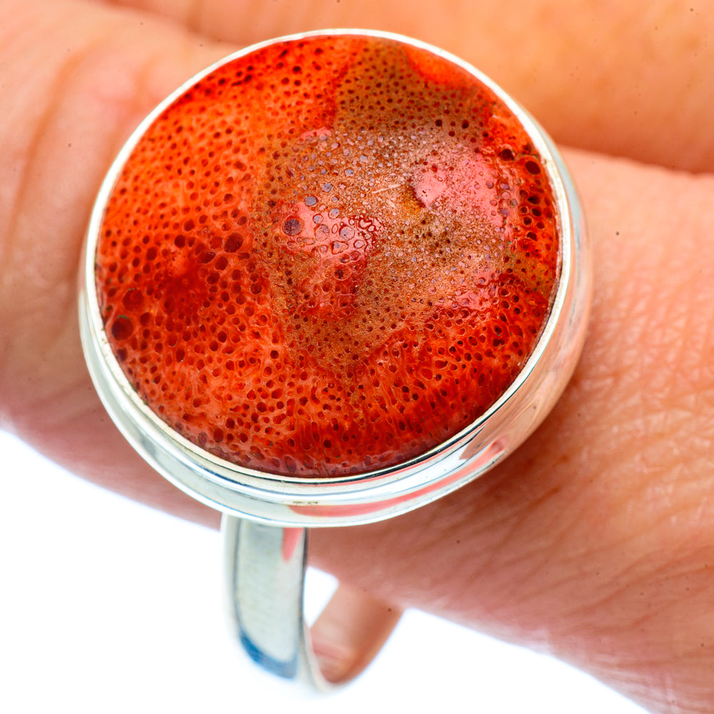 Sponge Coral Rings handcrafted by Anasilvercos - RING37084