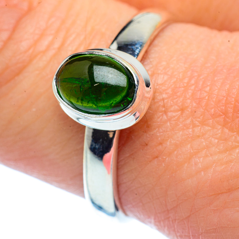Chrome Diopside Rings handcrafted by Anasilvercos - RING37144