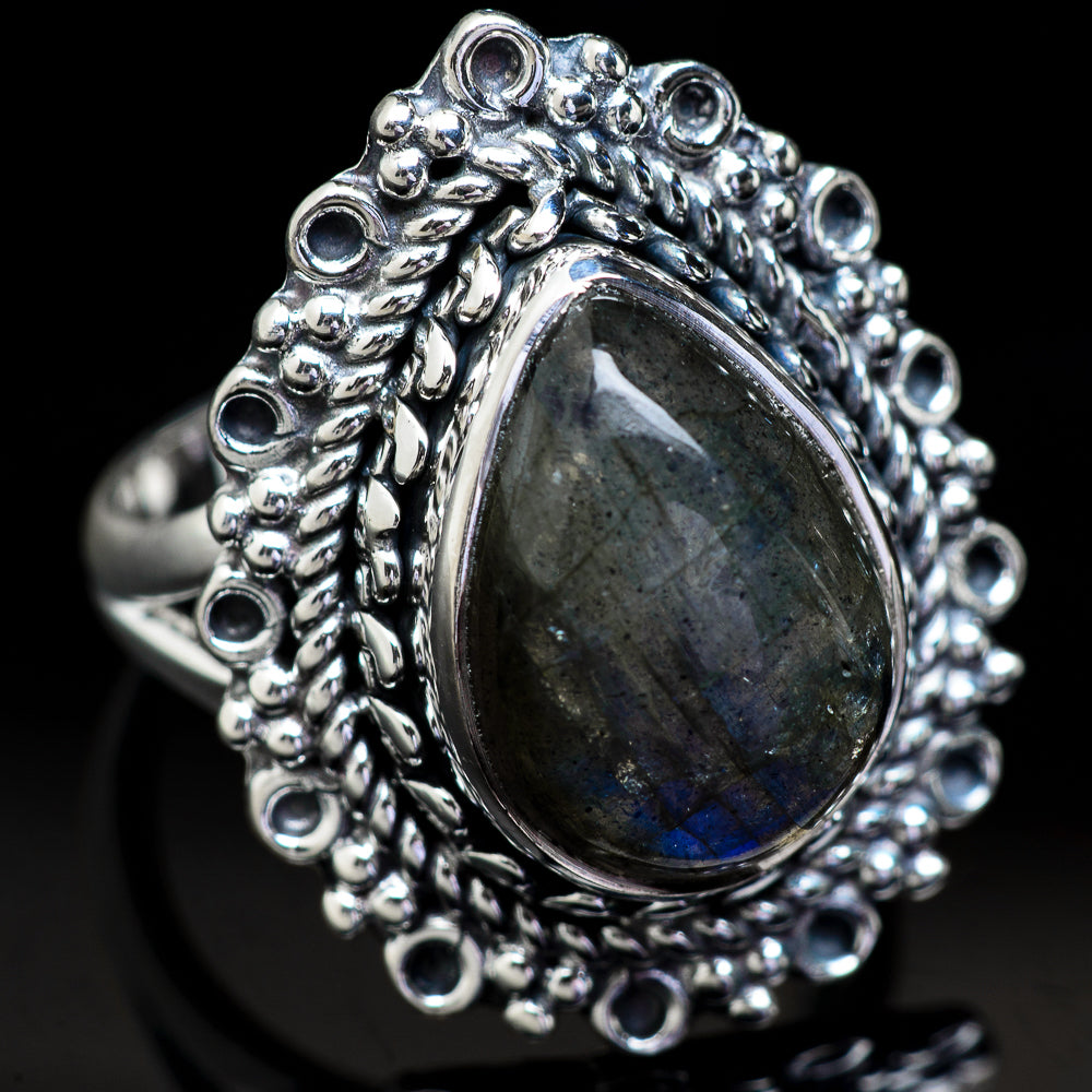 Labradorite Rings handcrafted by Anasilvercos - RING3717