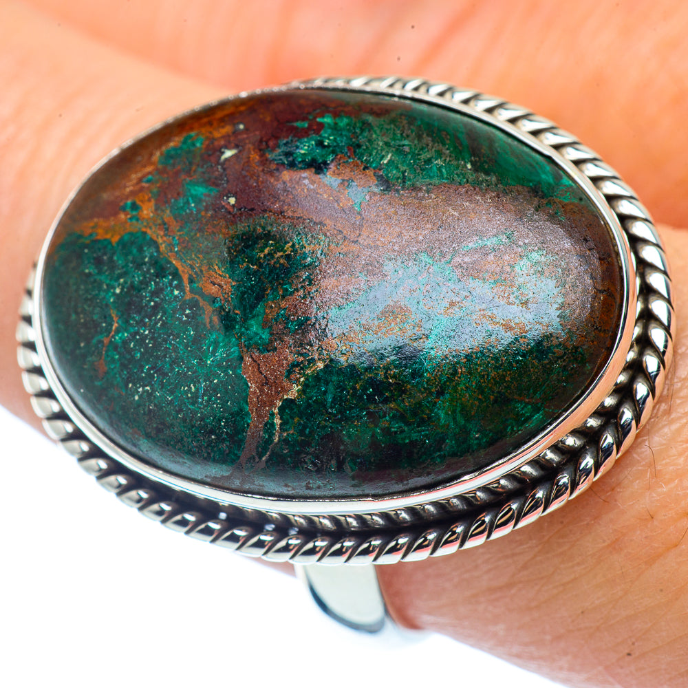 Chrysocolla Rings handcrafted by Anasilvercos - RING37302