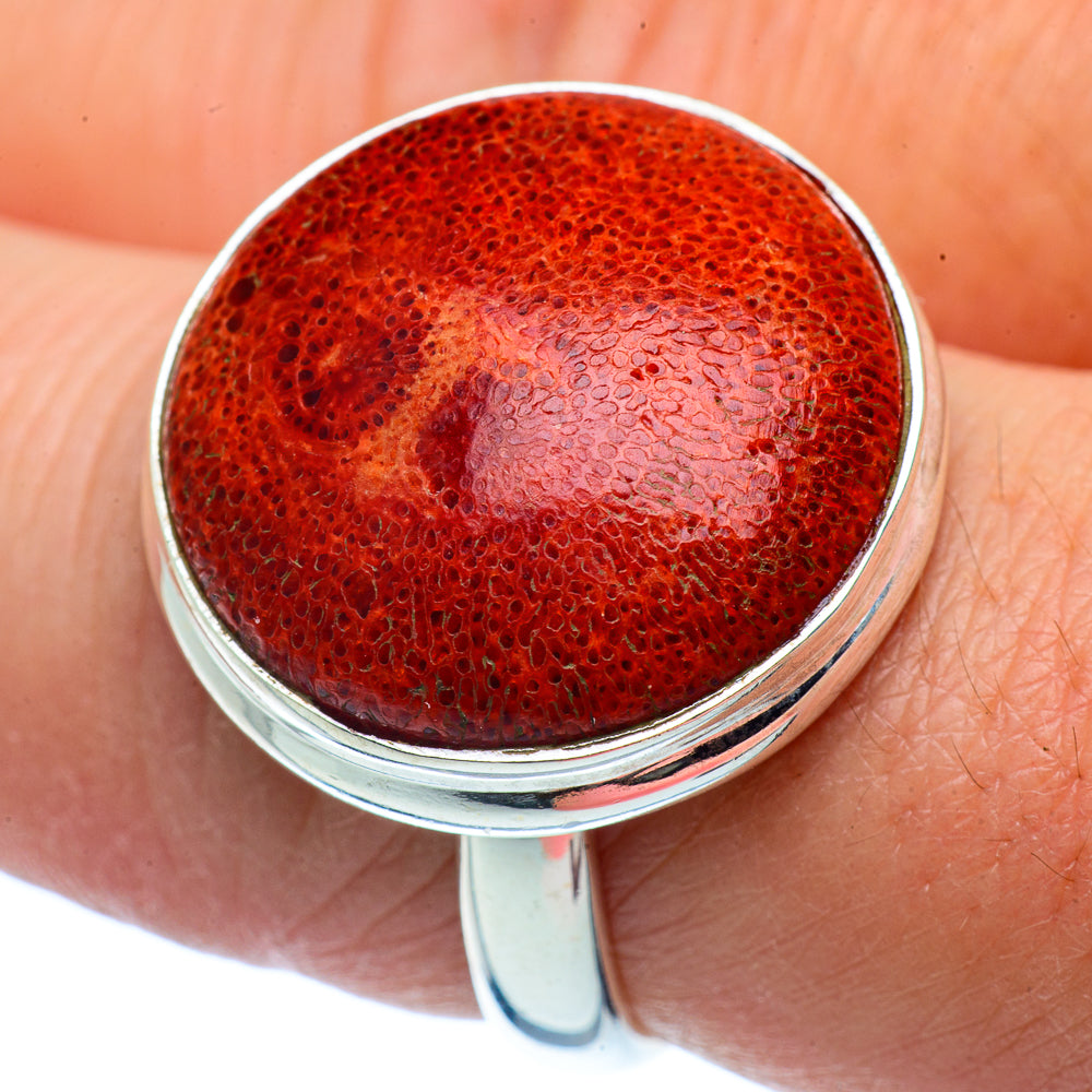 Sponge Coral Rings handcrafted by Anasilvercos - RING37367