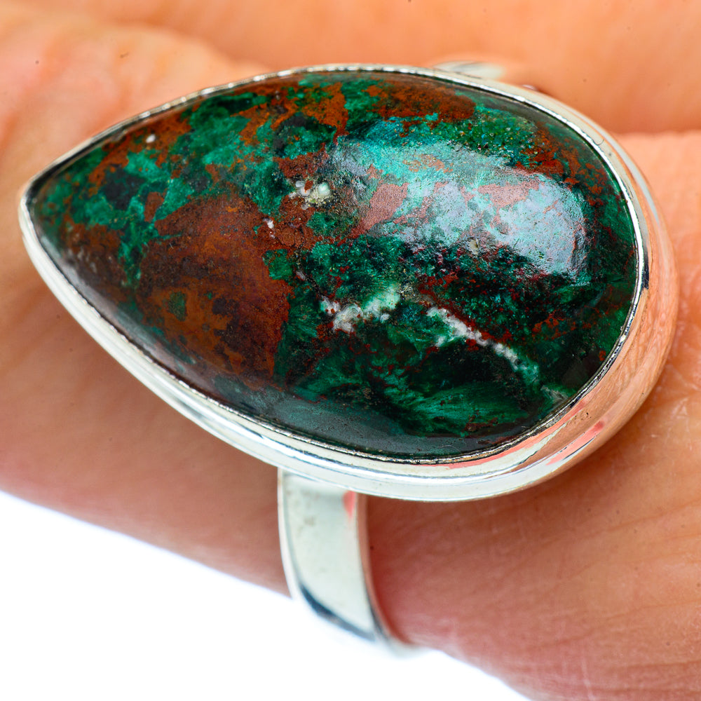 Chrysocolla Rings handcrafted by Anasilvercos - RING37612