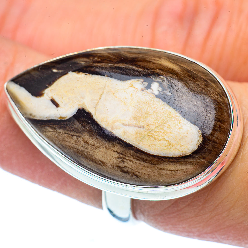Peanut Wood Jasper Rings handcrafted by Anasilvercos - RING37679