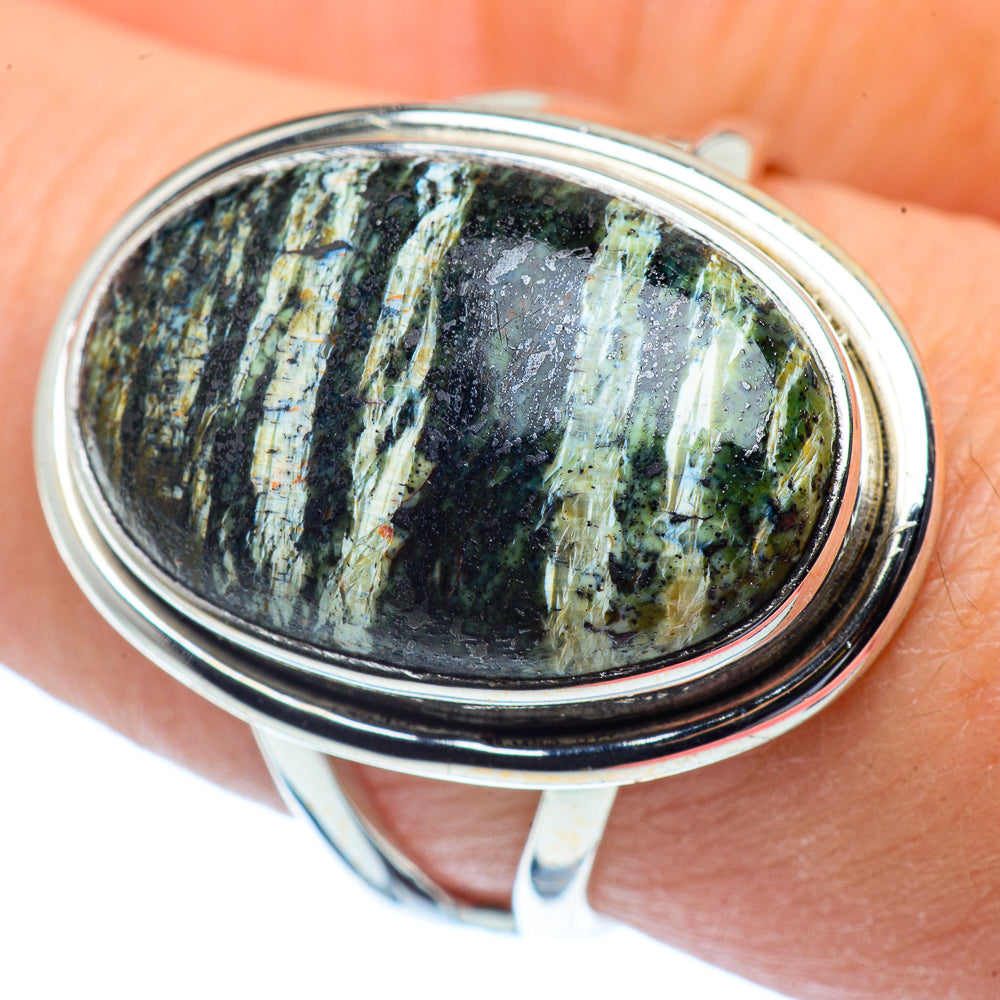 Lizard Jasper Rings handcrafted by Anasilvercos - RING37800