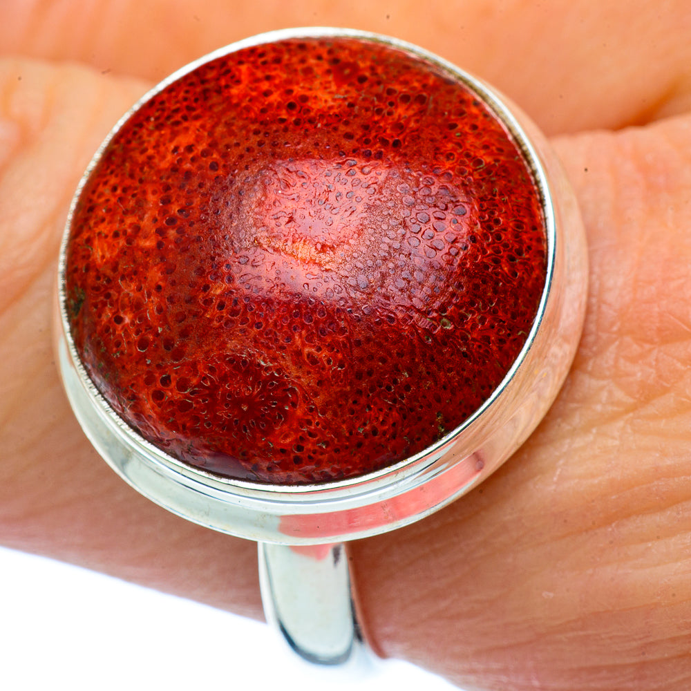 Sponge Coral Rings handcrafted by Anasilvercos - RING37848