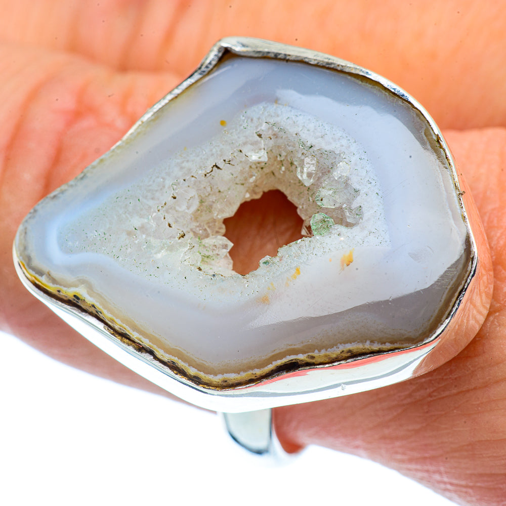 Occo Geode Slice Rings handcrafted by Anasilvercos - RING38010