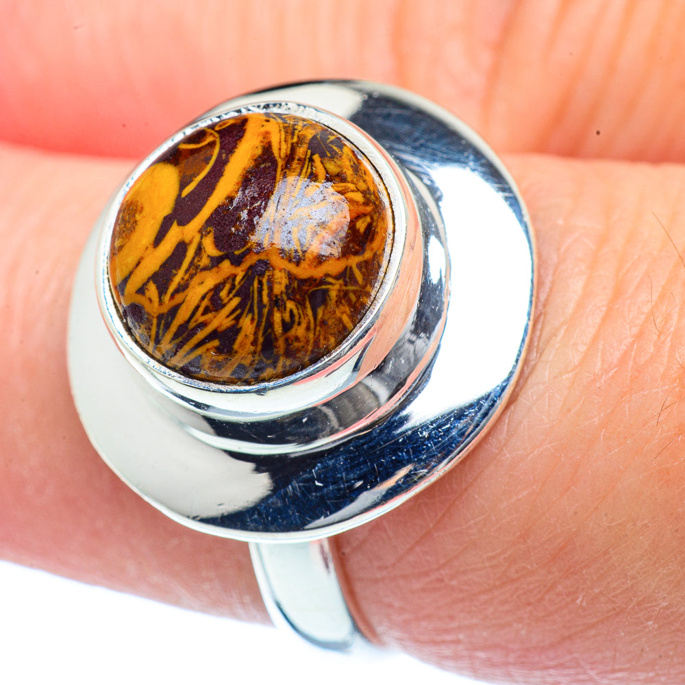 Coquina Jasper Rings handcrafted by Anasilvercos - RING38163