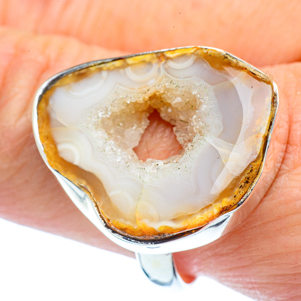 Occo Geode Slice Rings handcrafted by Anasilvercos - RING38331