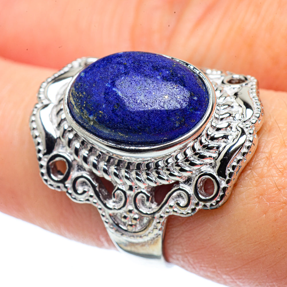 Lapis Lazuli Rings handcrafted by Anasilvercos - RING38513