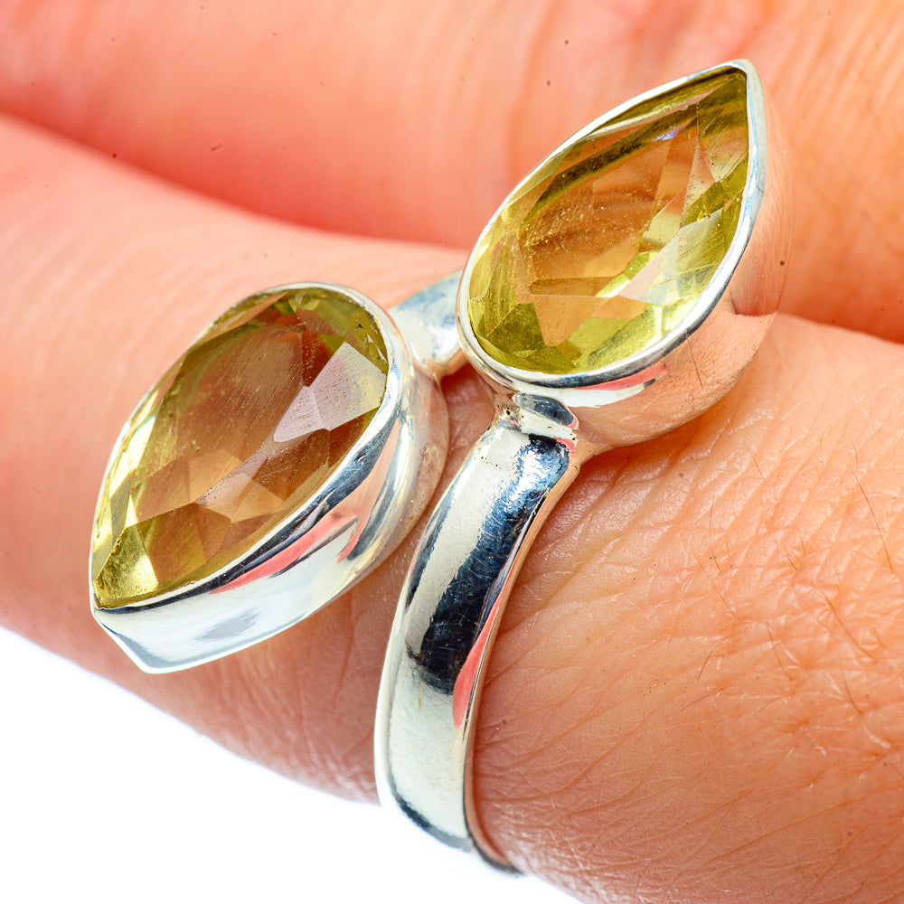 Lemon Quartz Rings handcrafted by Anasilvercos - RING38582