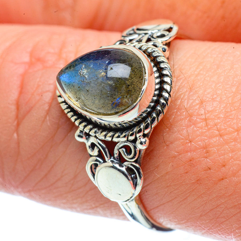 Labradorite Rings handcrafted by Anasilvercos - RING38627
