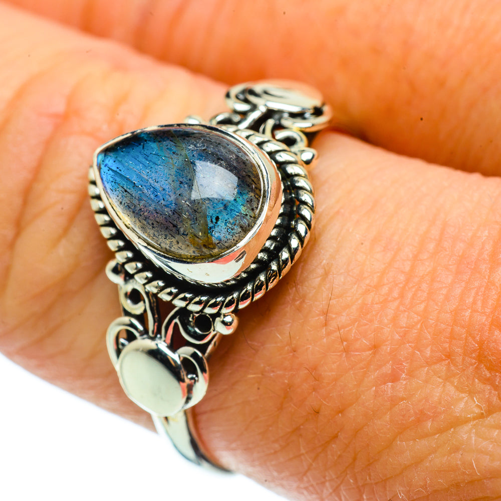 Labradorite Rings handcrafted by Anasilvercos - RING39166