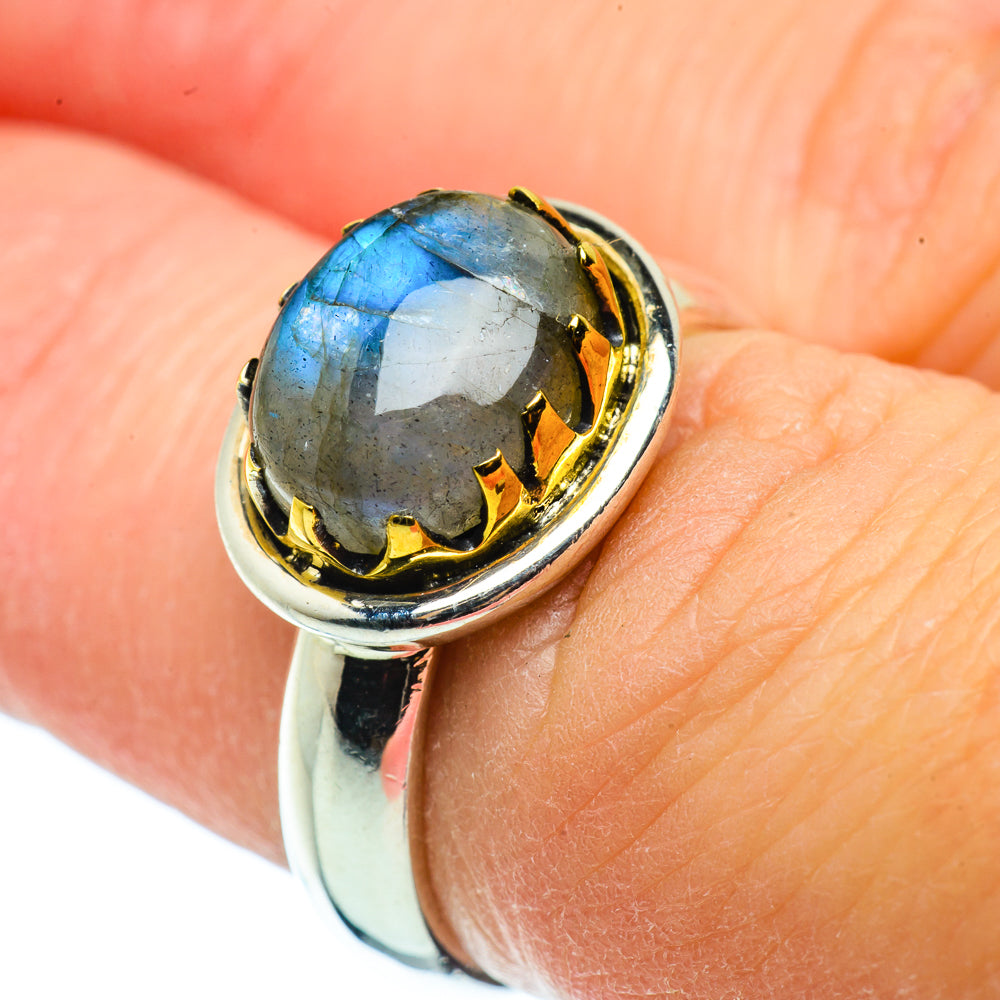 Labradorite Rings handcrafted by Anasilvercos - RING39190