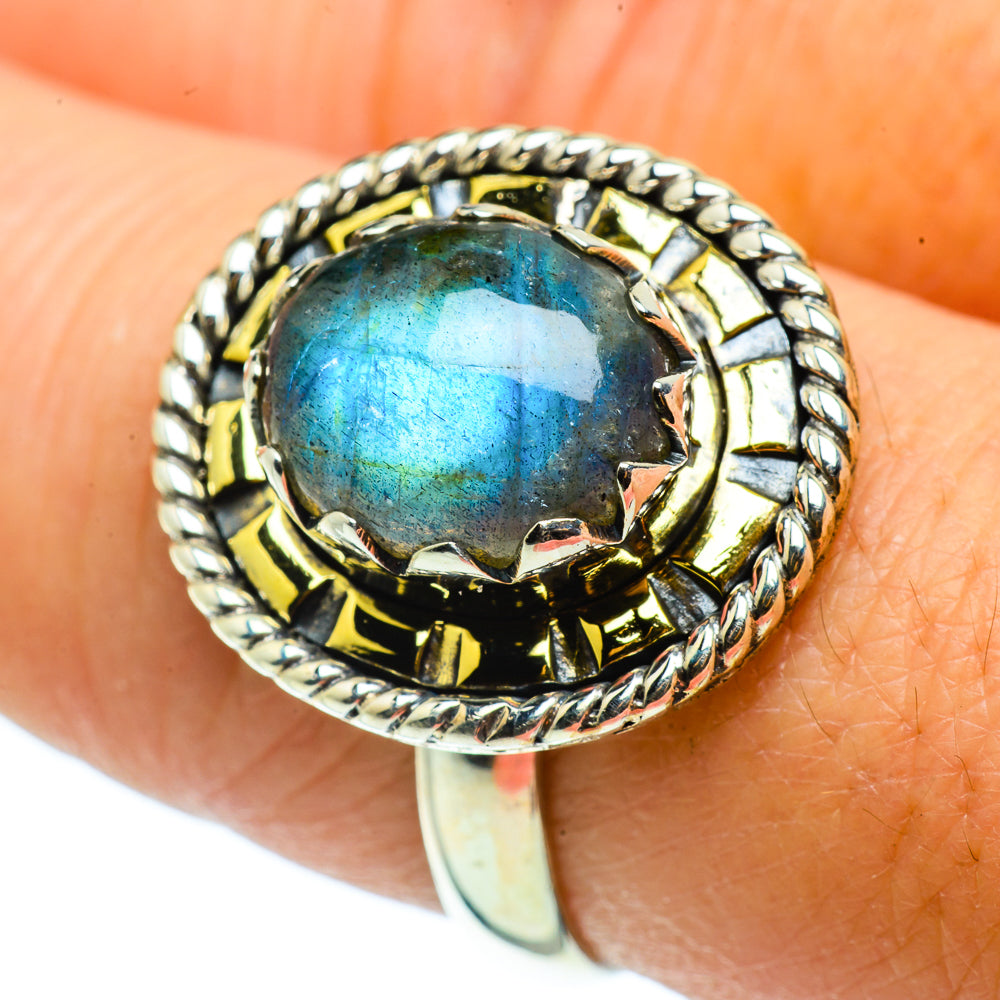 Labradorite Rings handcrafted by Anasilvercos - RING39263