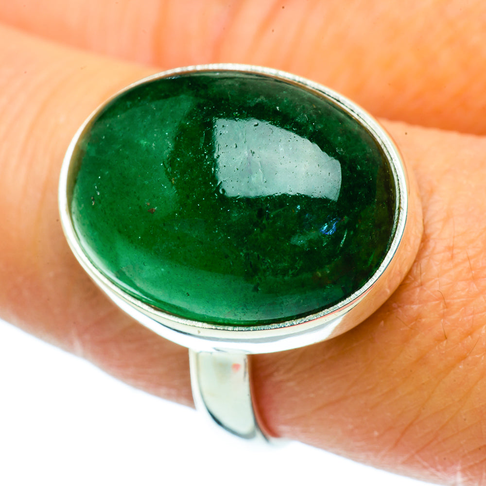 Green Aventurine Rings handcrafted by Anasilvercos - RING39294