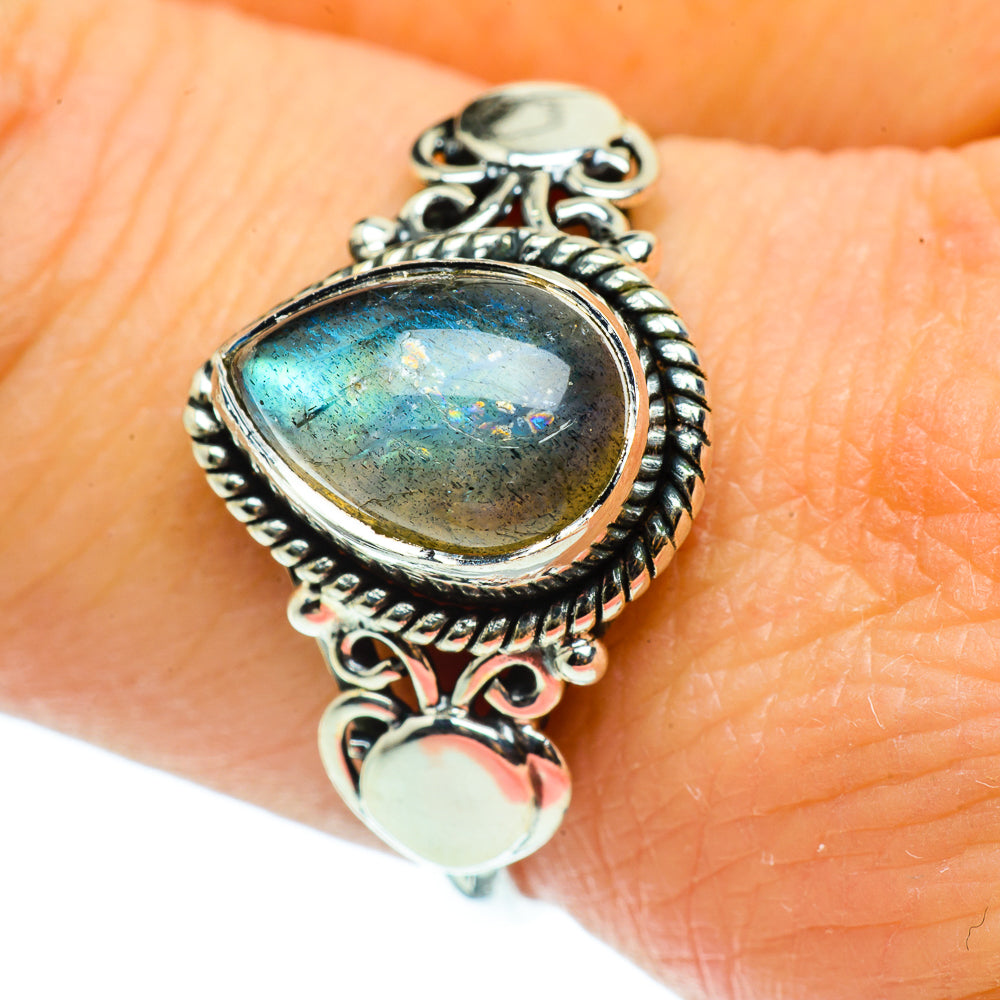 Labradorite Rings handcrafted by Anasilvercos - RING39375