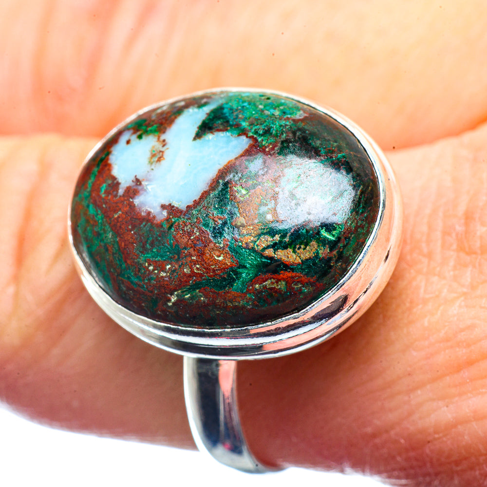 Chrysocolla Rings handcrafted by Anasilvercos - RING39764