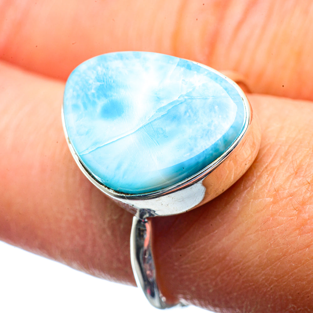 Larimar Rings handcrafted by Anasilvercos - RING39779