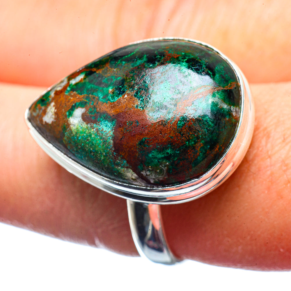 Chrysocolla Rings handcrafted by Anasilvercos - RING39815