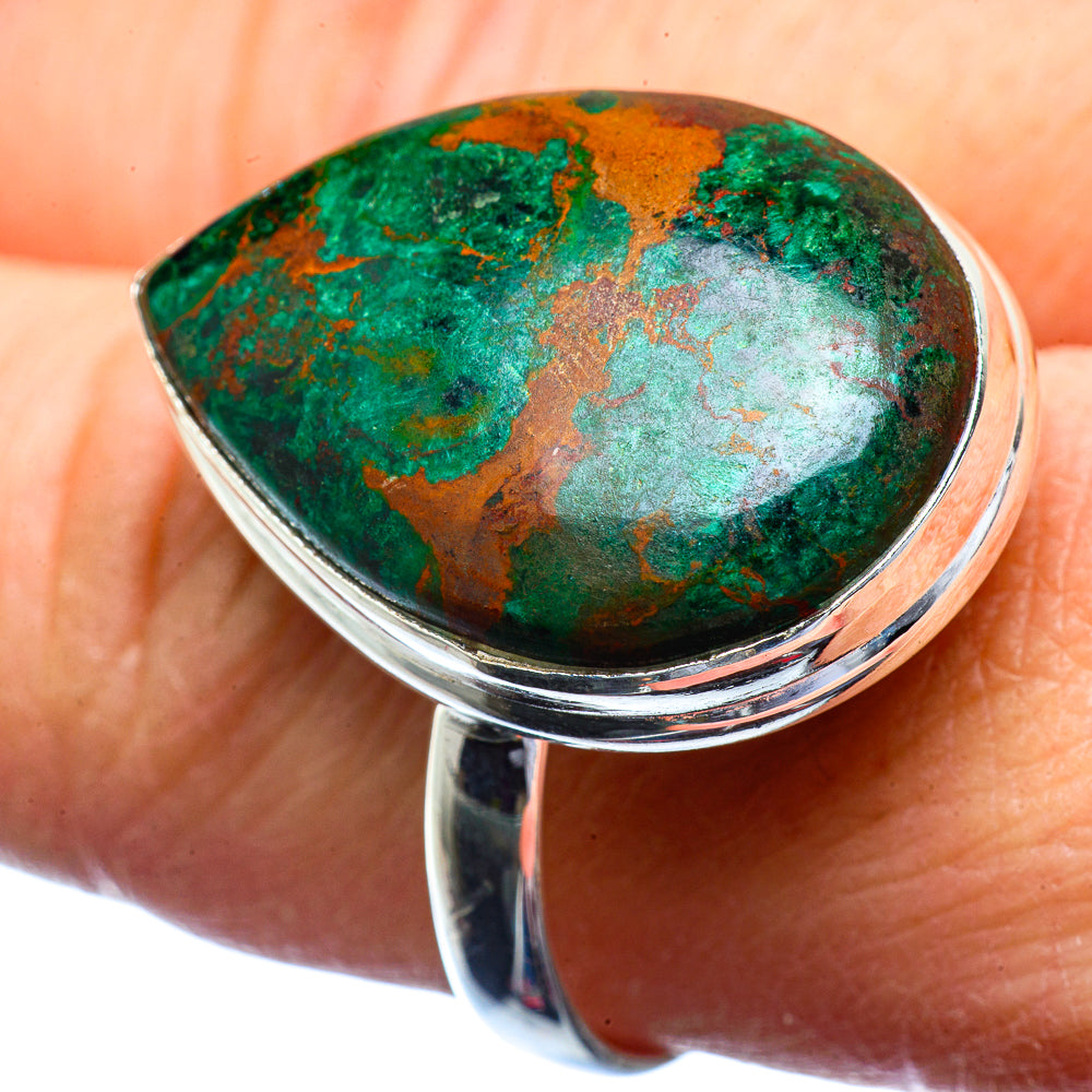 Chrysocolla Rings handcrafted by Anasilvercos - RING39919