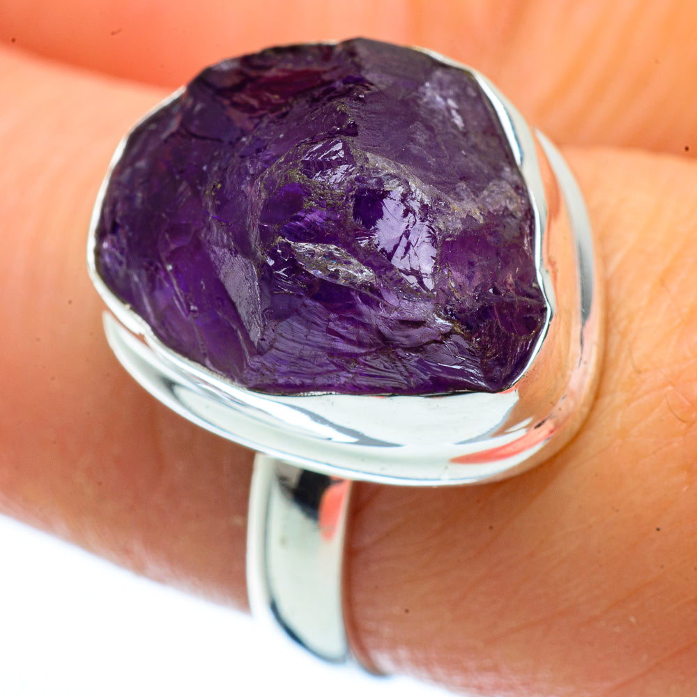 Amethyst Rings handcrafted by Anasilvercos - RING40182