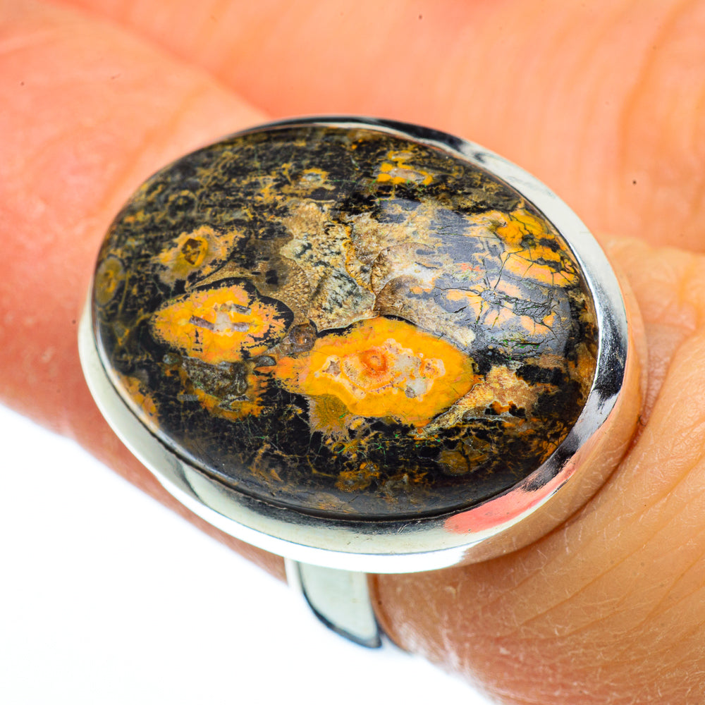 Poppy Jasper Rings handcrafted by Anasilvercos - RING40312