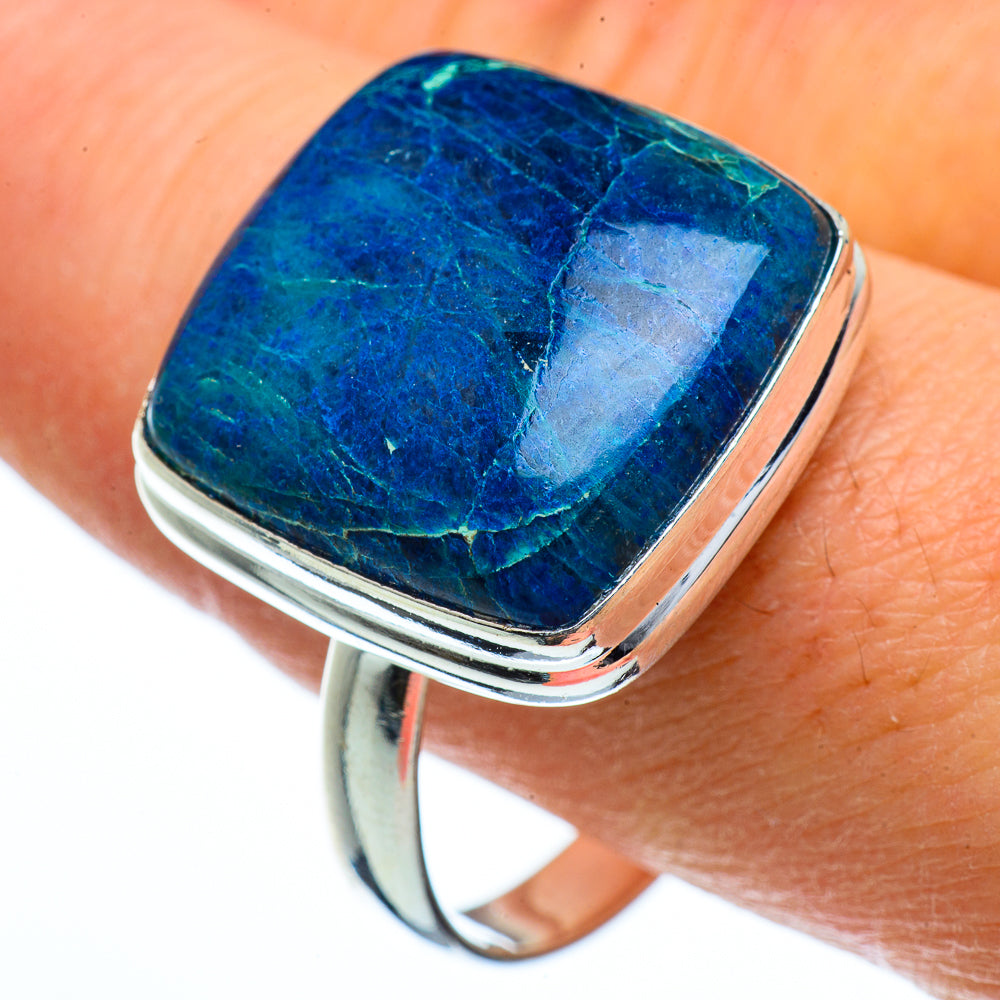Chrysocolla Rings handcrafted by Anasilvercos - RING40324