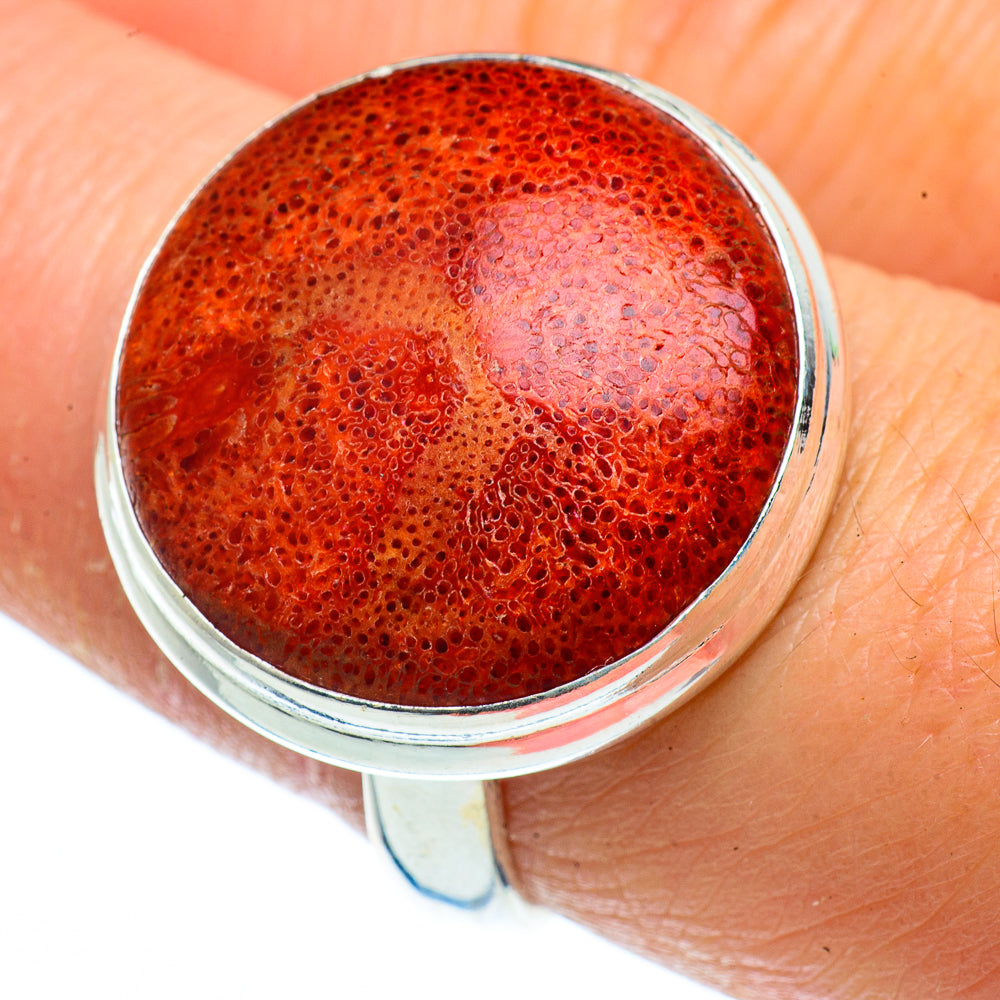 Sponge Coral Rings handcrafted by Anasilvercos - RING40459