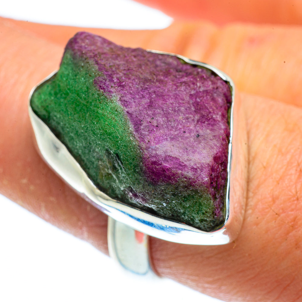 Ruby Zoisite Rings handcrafted by Anasilvercos - RING40471