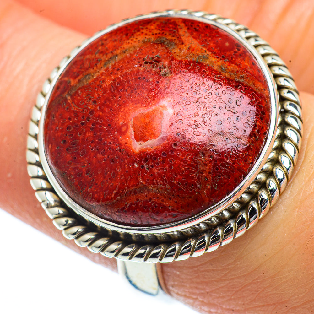 Sponge Coral Rings handcrafted by Anasilvercos - RING40489