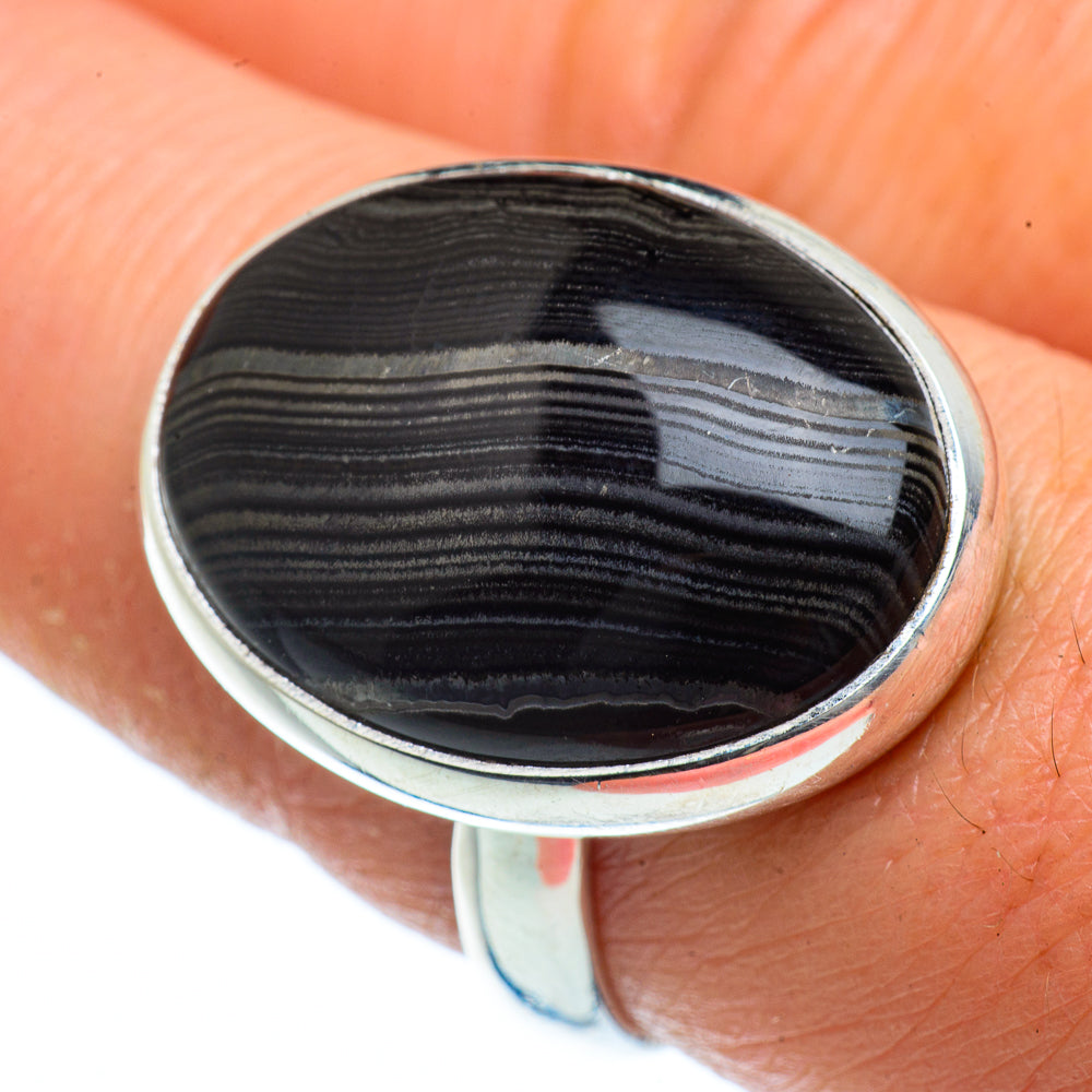 Psilomelane Rings handcrafted by Anasilvercos - RING40573