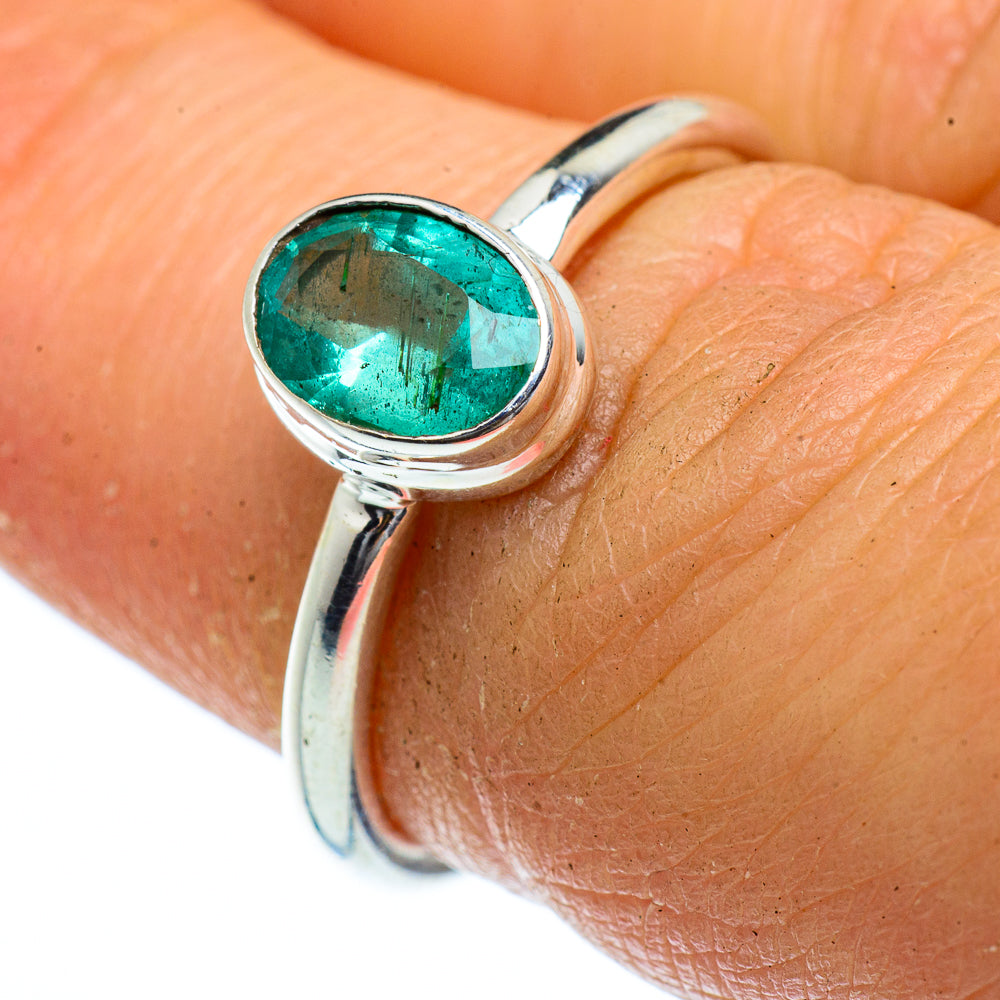 Zambian Emerald Rings handcrafted by Anasilvercos - RING40676