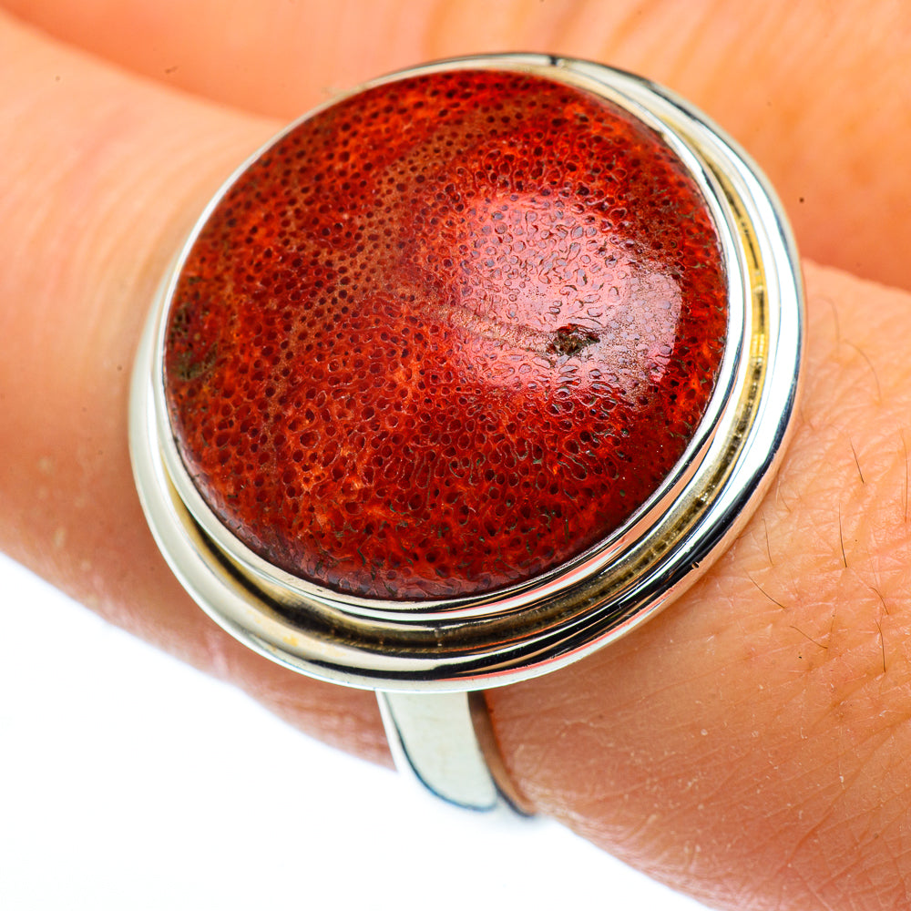 Sponge Coral Rings handcrafted by Anasilvercos - RING40872