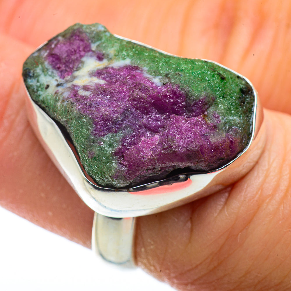 Ruby Zoisite Rings handcrafted by Anasilvercos - RING40882